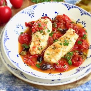 Merluzzo Olive e Pomodorini